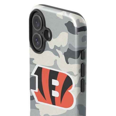 NFL Cincinnati Bengals Camo iPhone 16 Plus Impact Case